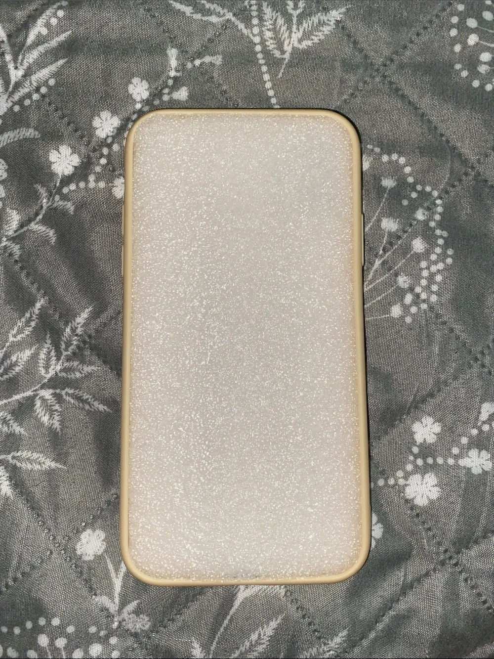 Unbranded Beige Silicone Phone Case with Mountain & Crescent Moon